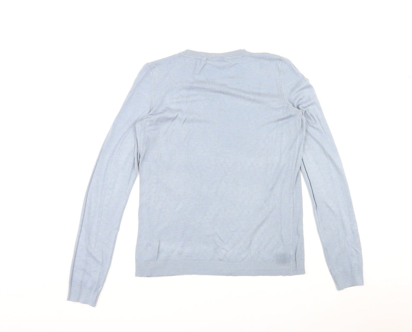 Womens UK Size M VILA Blue Pullover Jumper