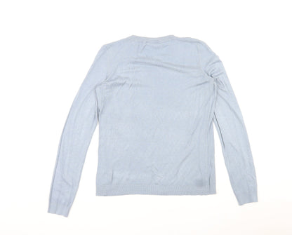 Womens UK Size M VILA Blue Pullover Jumper