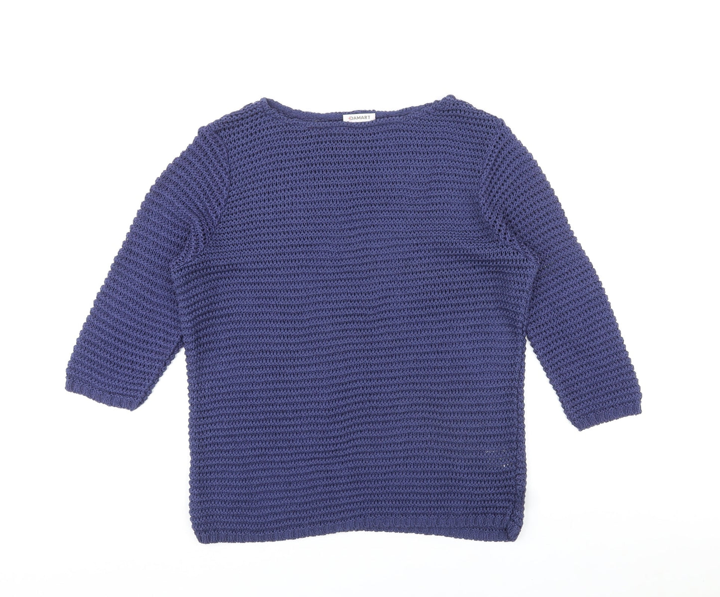 Womens UK Size M Damart Blue Pullover Jumper