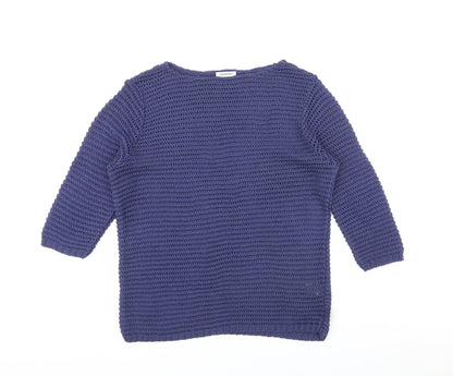 Womens UK Size M Damart Blue Pullover Jumper