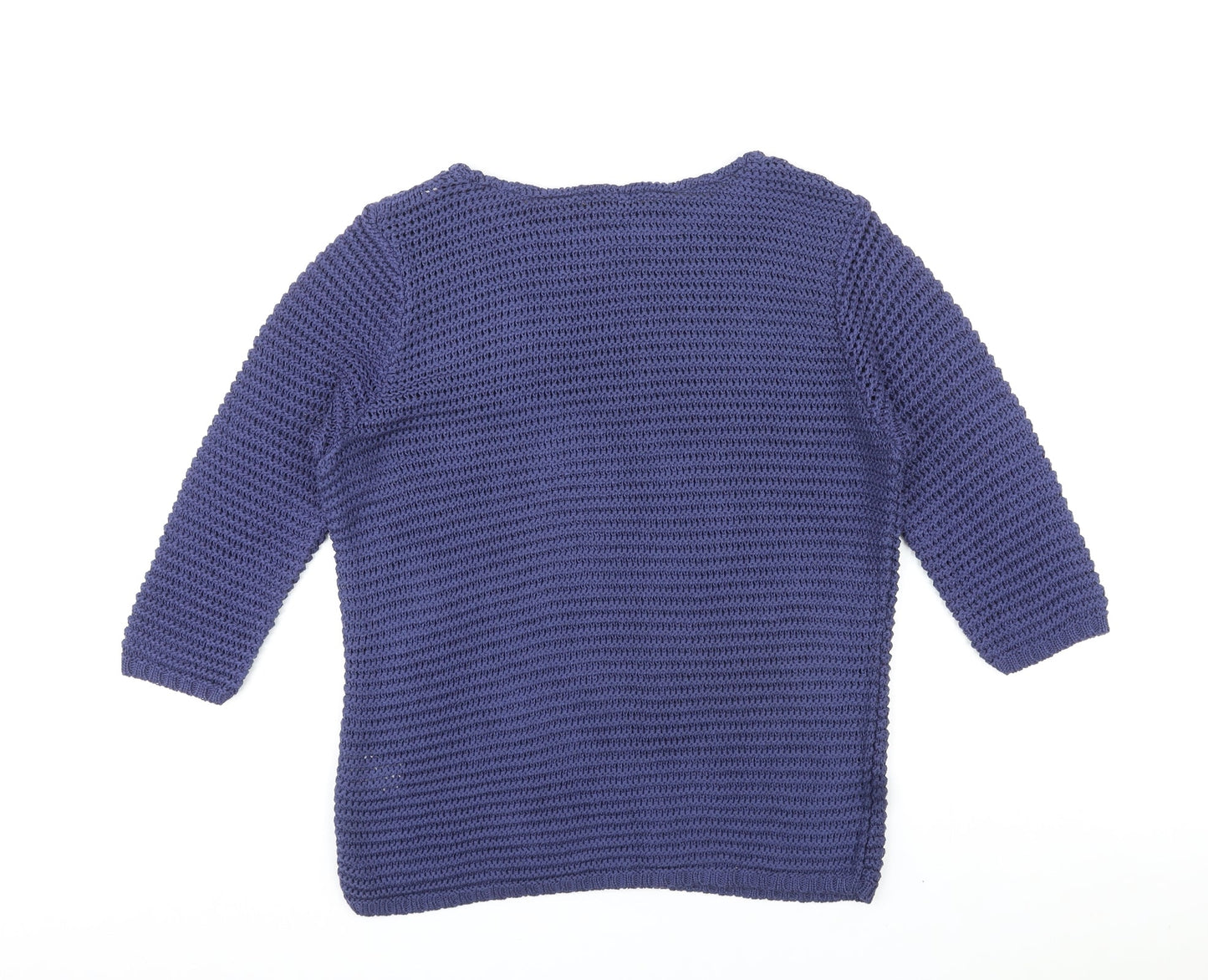 Womens UK Size M Damart Blue Pullover Jumper