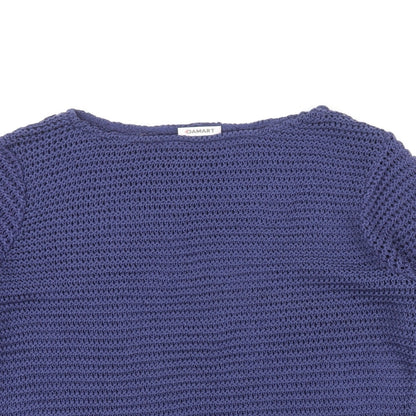 Womens UK Size M Damart Blue Pullover Jumper