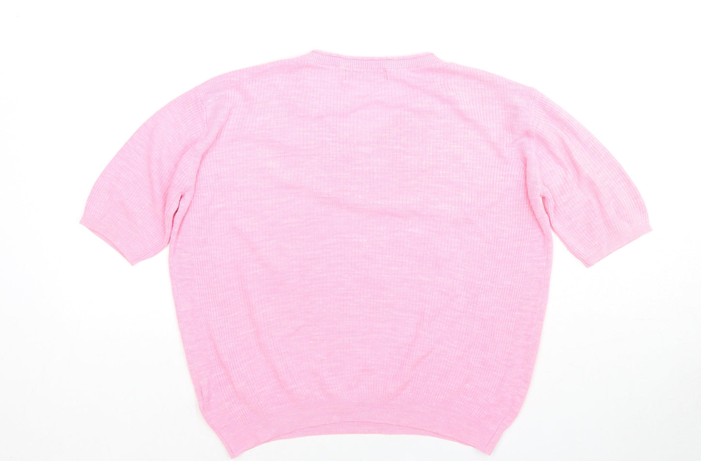 Womens UK Size XS Marks and Spencer Pink Jersey T-Shirt