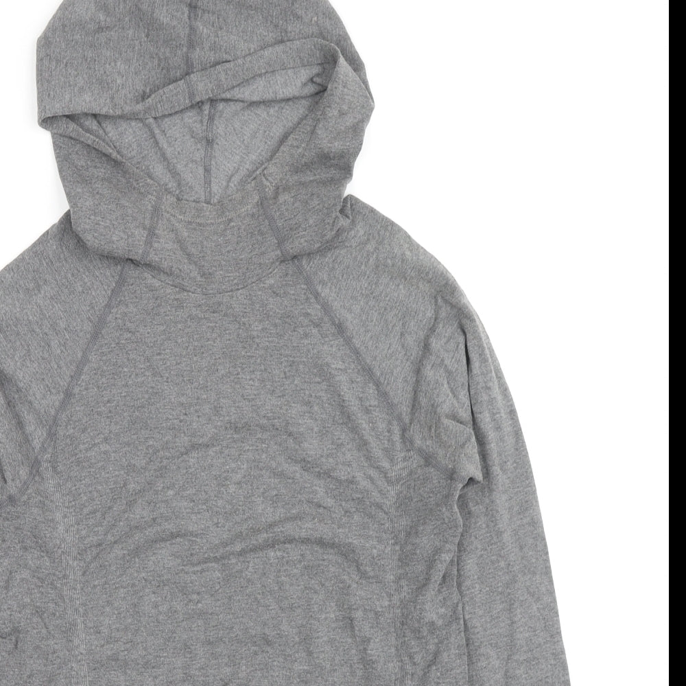 Fabletics Womens Grey Viscose Pullover Hoodie Size S Pullover