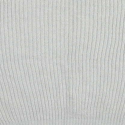FOREVER 21 Womens Grey Round Neck Acrylic Pullover Jumper Size S