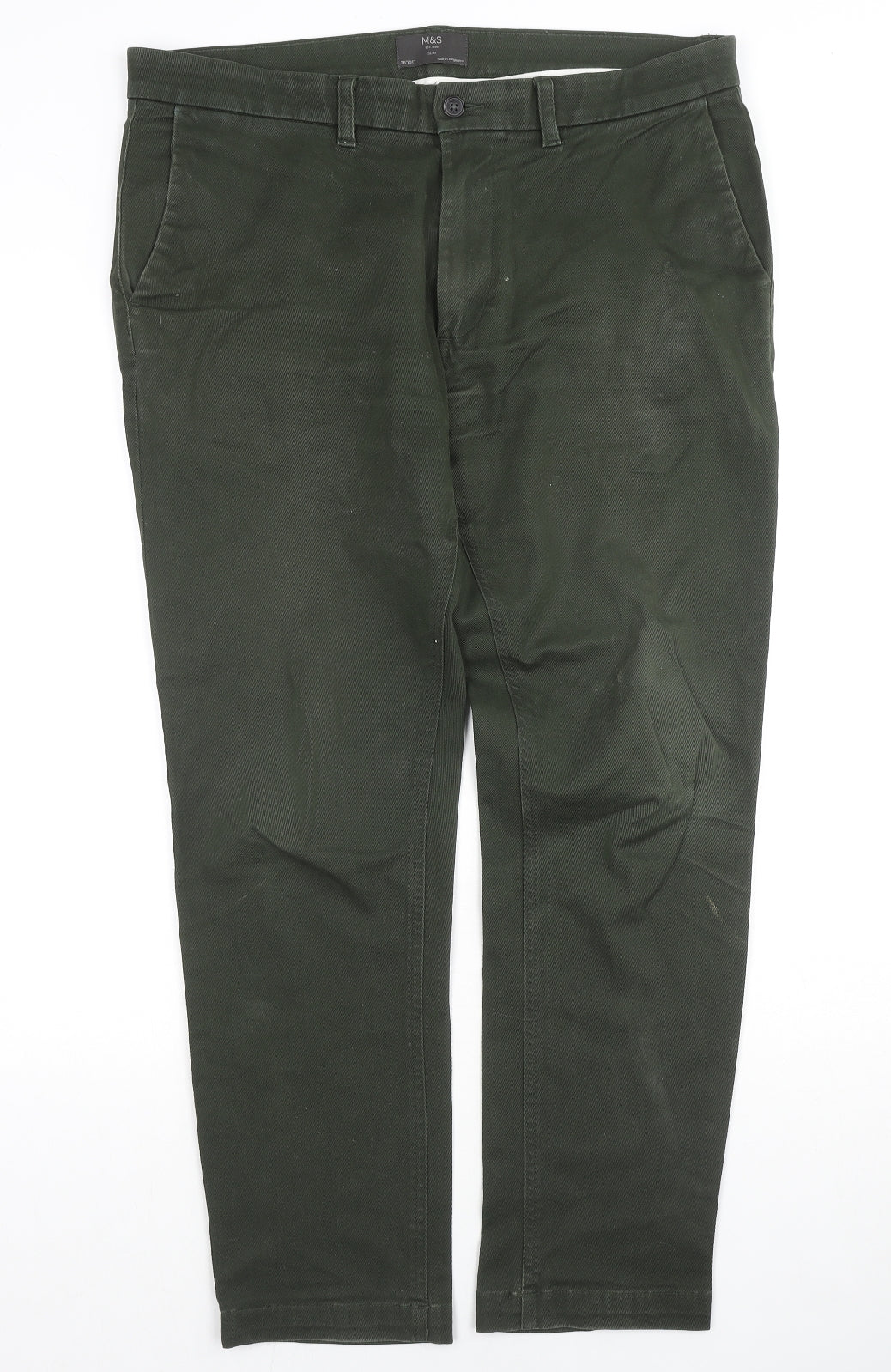 Womens UK Size 36 in Marks and Spencer Slim Fit Straight Green Jeans