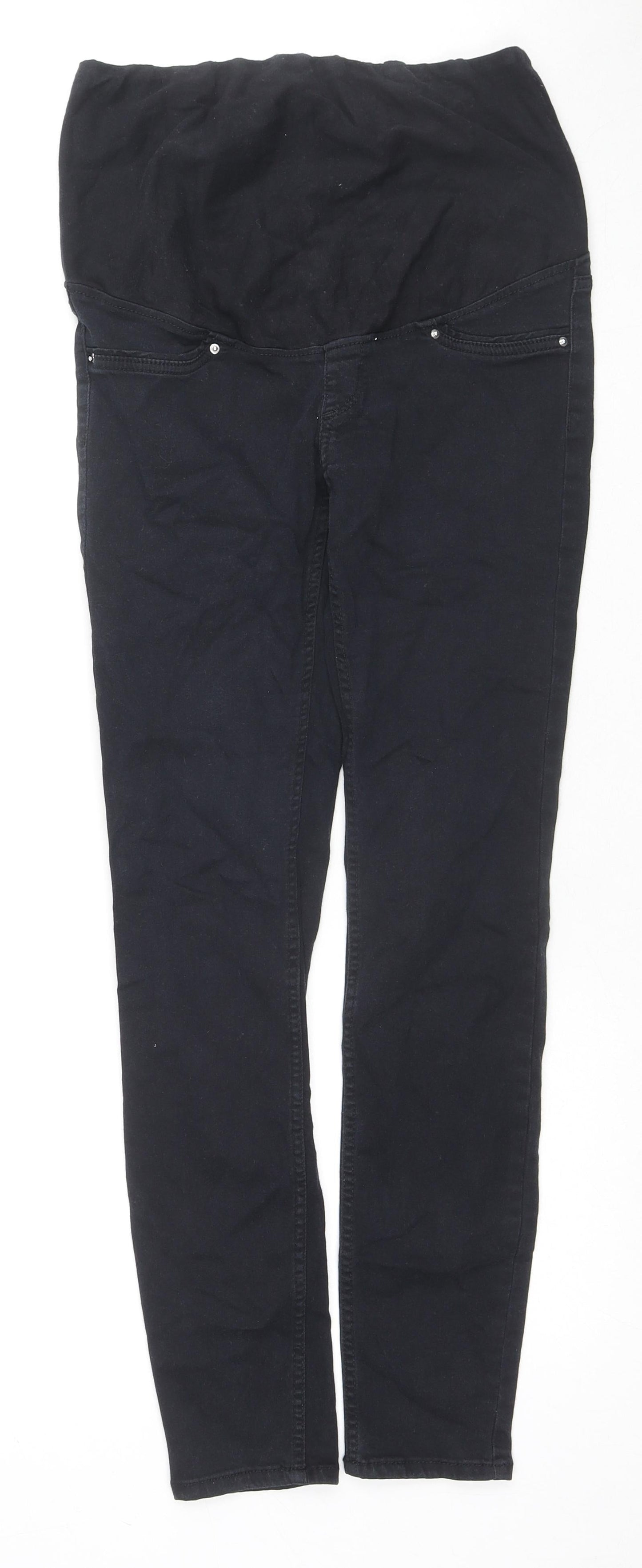 Womens UK Size 10 H&M Regular Fit Skinny Black Jeans