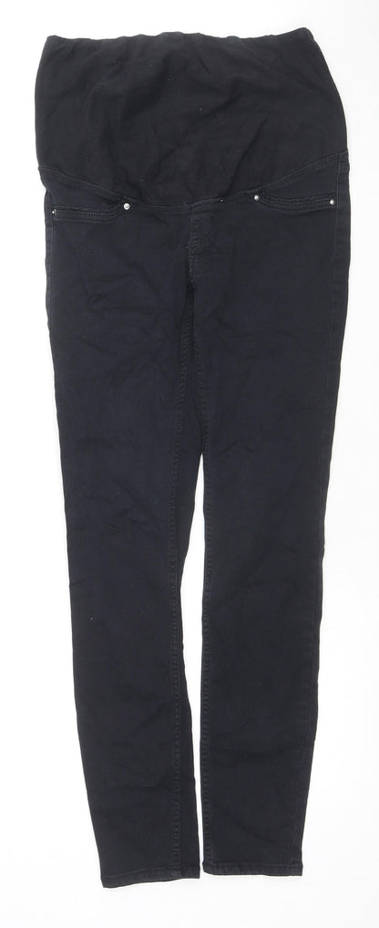 Womens UK Size 10 H&M Regular Fit Skinny Black Jeans