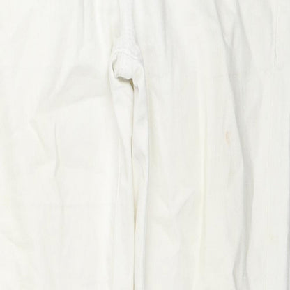 Topshop Womens White Cotton Skinny Jeans Size 30 L30 in Regular Zip