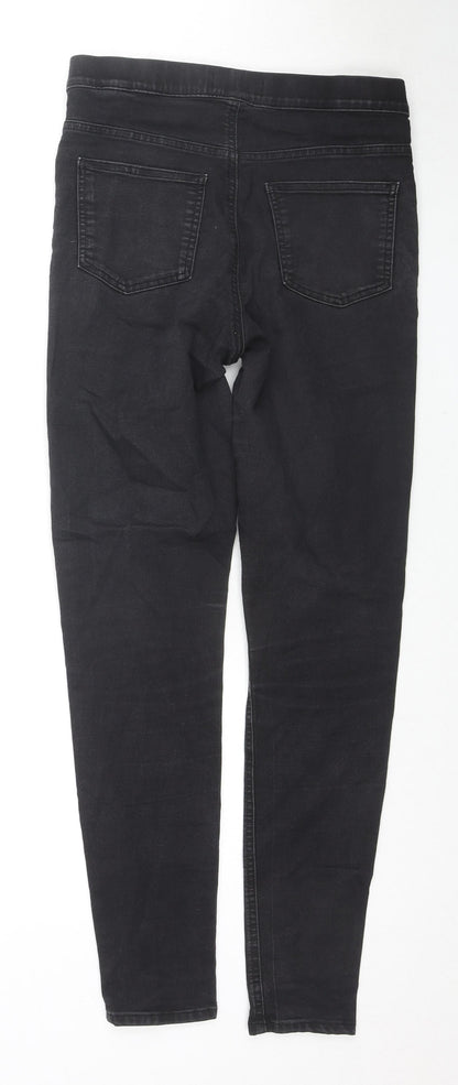 Marks and Spencer Womens Black Cotton Jegging Jeans Size 10 L30 in Regular