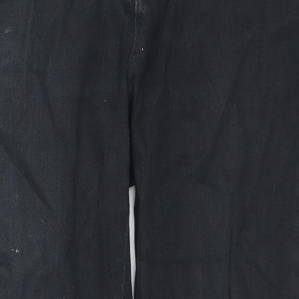 Womens UK Size 10 Marks and Spencer Regular Fit Straight Black Jeans