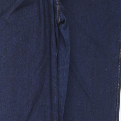 Denim & Co. Womens Blue Cotton Jegging Jeans Size 10 L26 in Regular
