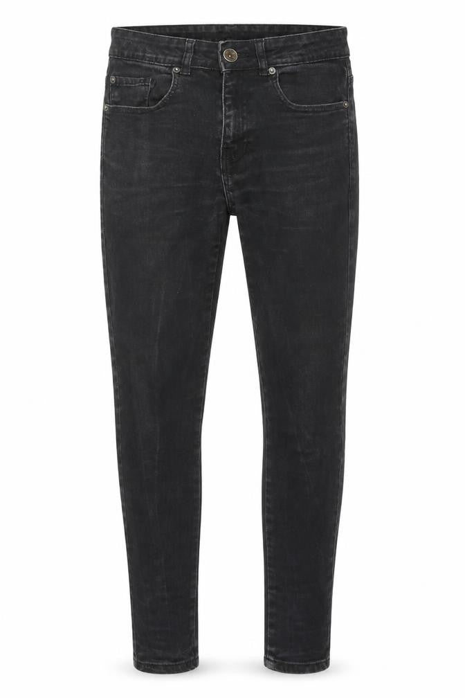 Mens UK Size 30 in Zenzo Regular Fit Skinny Black Jeans