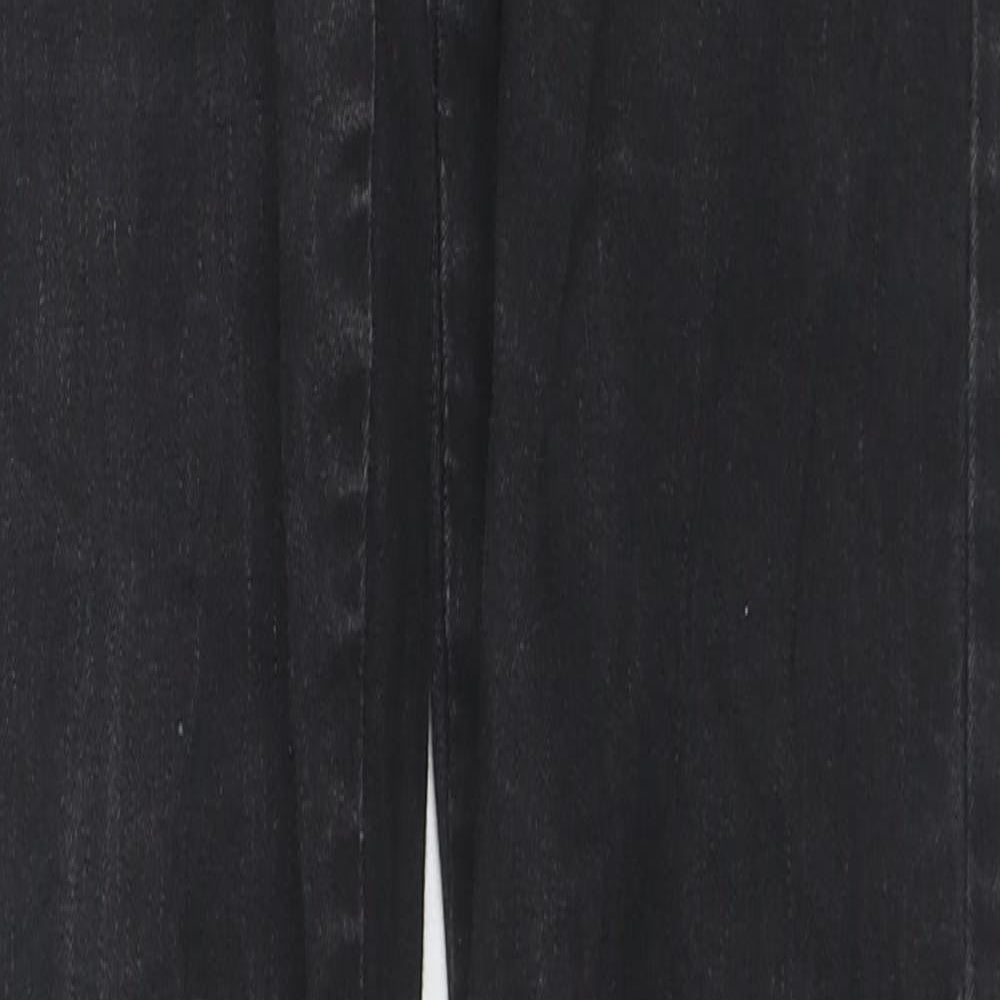 Zenzo Mens Black Cotton Skinny Jeans Size 30 in L31 in Regular Zip