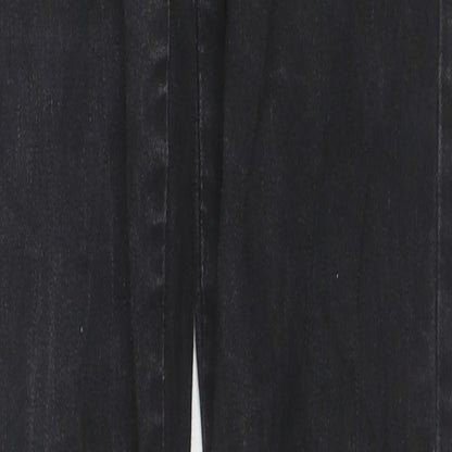 Zenzo Mens Black Cotton Skinny Jeans Size 30 in L31 in Regular Zip