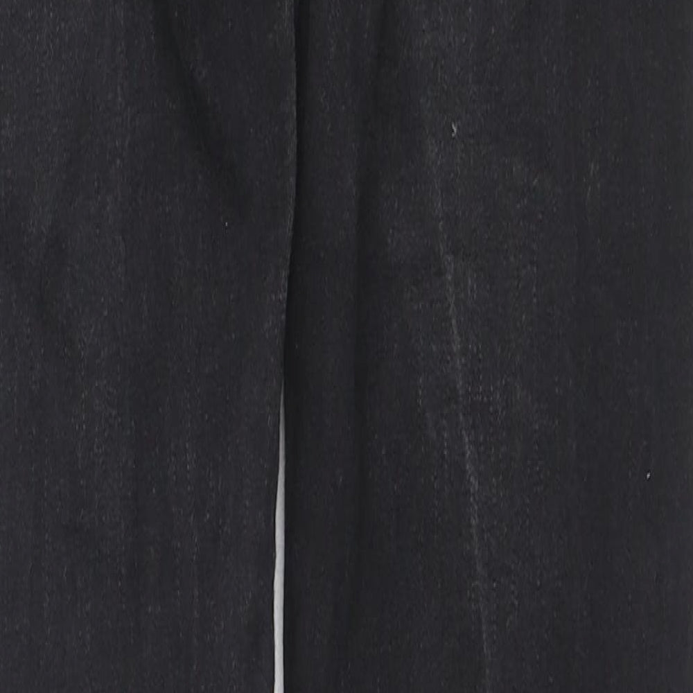 Zenzo Mens Black Cotton Skinny Jeans Size 30 in L31 in Regular Zip