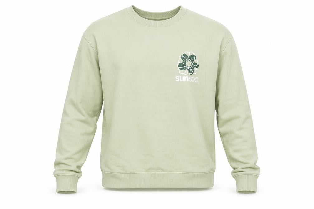 Mens UK Size M H&M Green Pullover Sweatshirt