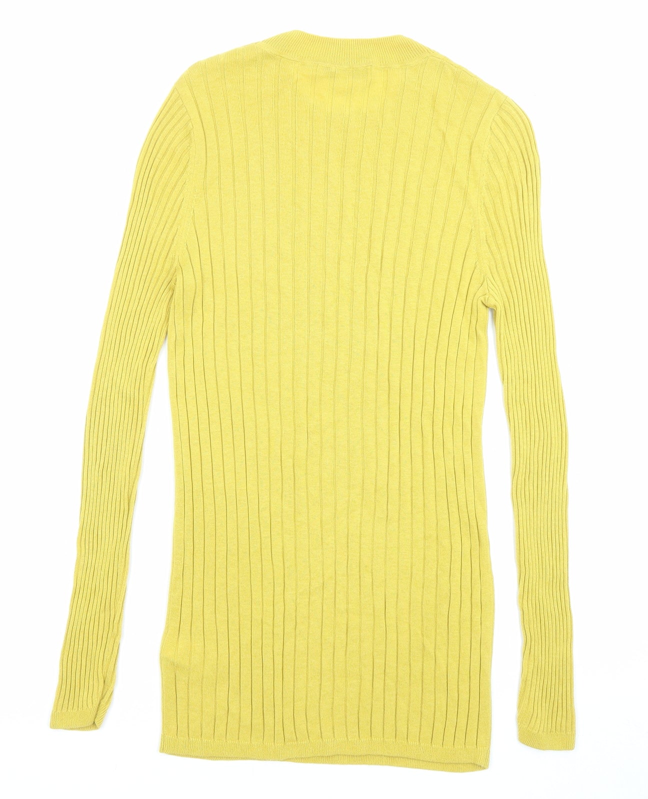 Autograph Womens Green Round Neck Lyocell Pullover Jumper Size 12 - Long line