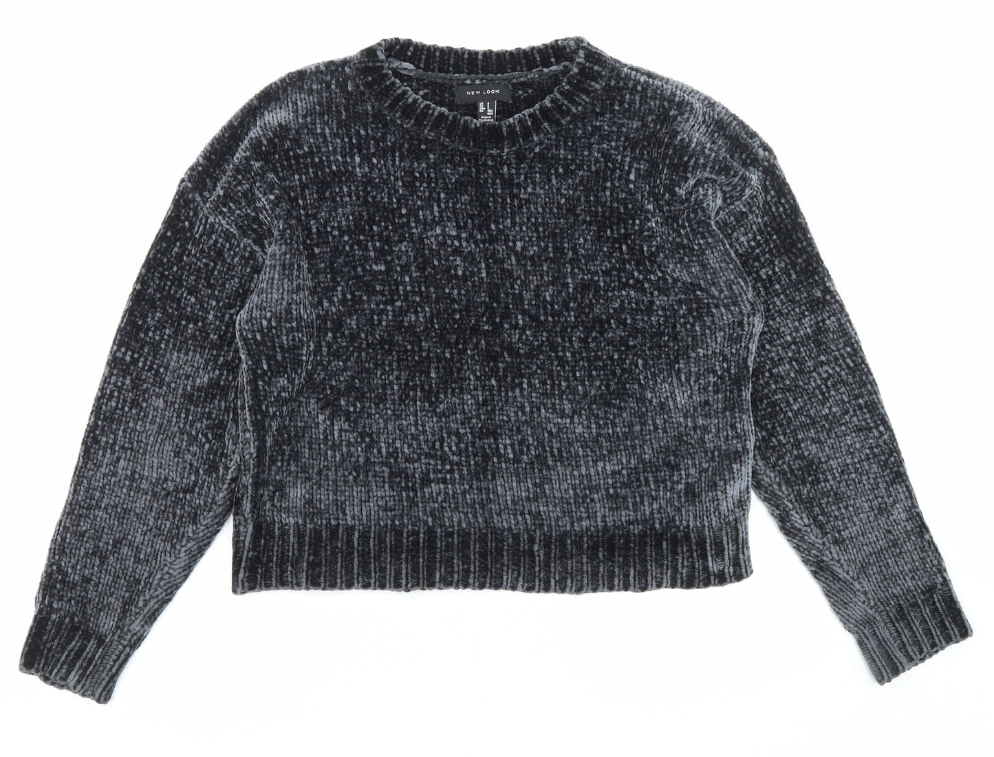 Womens UK Size S New Look Black Pullover Jumper
