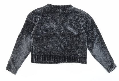 Womens UK Size S New Look Black Pullover Jumper