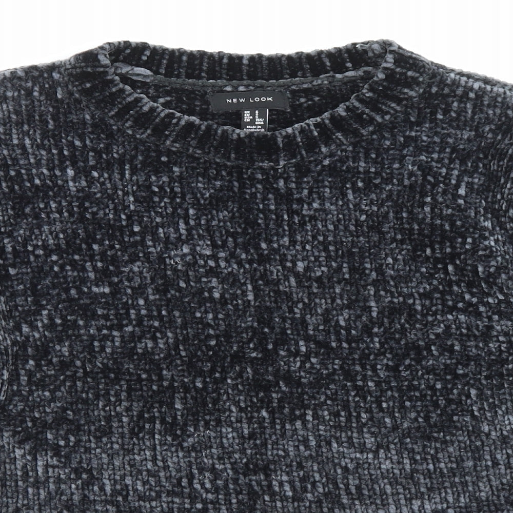 Womens UK Size S New Look Black Pullover Jumper