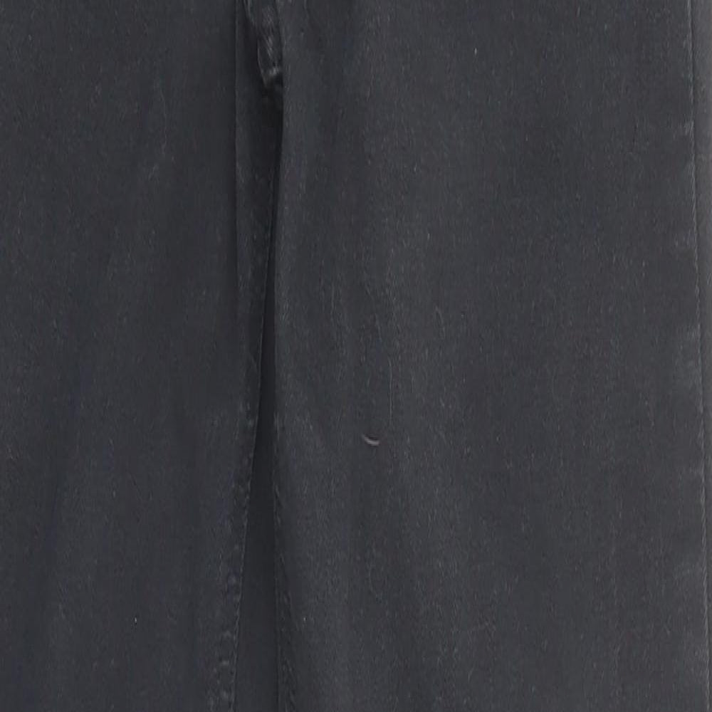 Topshop Womens Black Cotton Skinny Jeans Size 26 in L32 in Regular Zip - Pockets