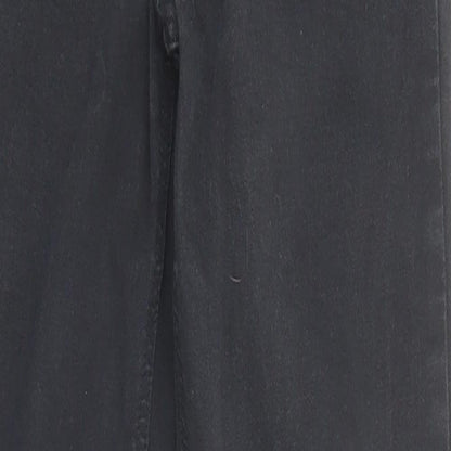Topshop Womens Black Cotton Skinny Jeans Size 26 in L32 in Regular Zip - Pockets