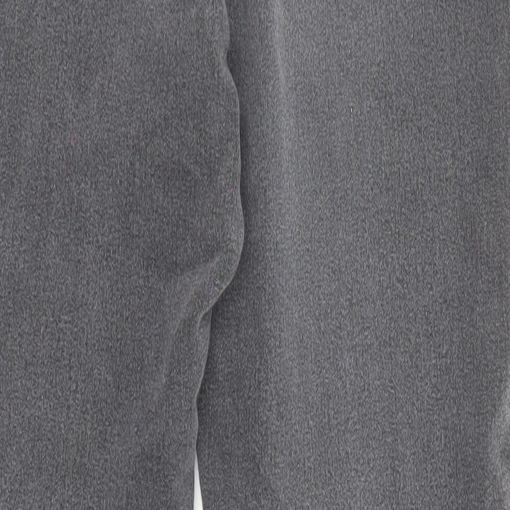 Denim & Co. Womens Grey Cotton Skinny Jeans Size 12 L27 in Regular Zip - Pockets