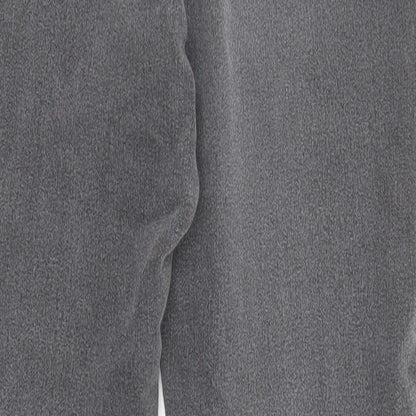 Denim & Co. Womens Grey Cotton Skinny Jeans Size 12 L27 in Regular Zip - Pockets