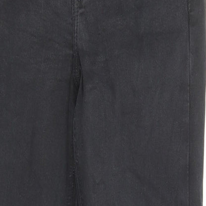 Topshop Womens Black Cotton Skinny Jeans Size 28 in L30 in Regular Zip - Pockets