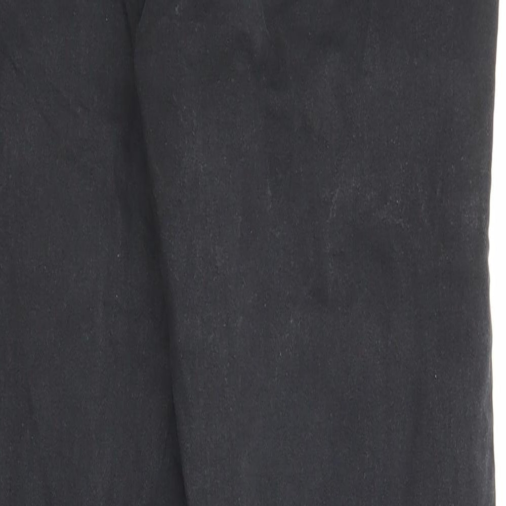 Topshop Womens Black Cotton Skinny Jeans Size 28 in L30 in Regular Zip - Pockets