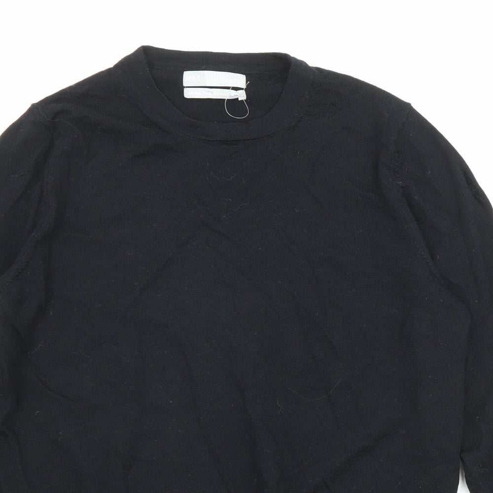 Womens UK Size 14 Marks and Spencer Black Pullover Jumper