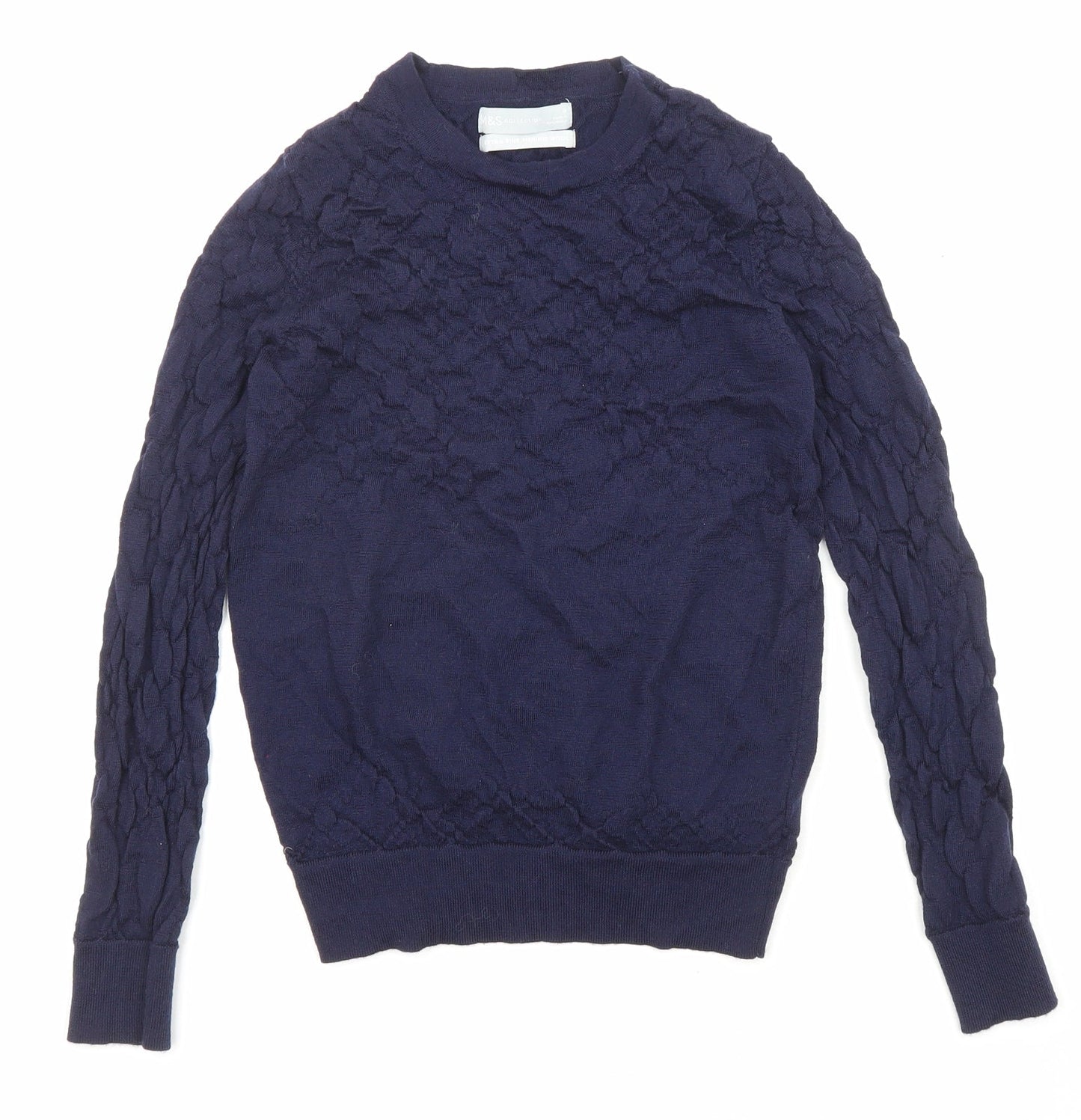 Womens UK Size 8 Marks and Spencer Purple Pullover Jumper