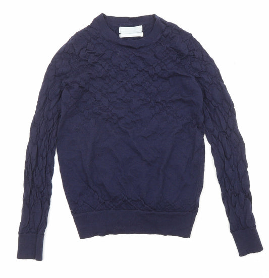 Womens UK Size 8 Marks and Spencer Purple Pullover Jumper