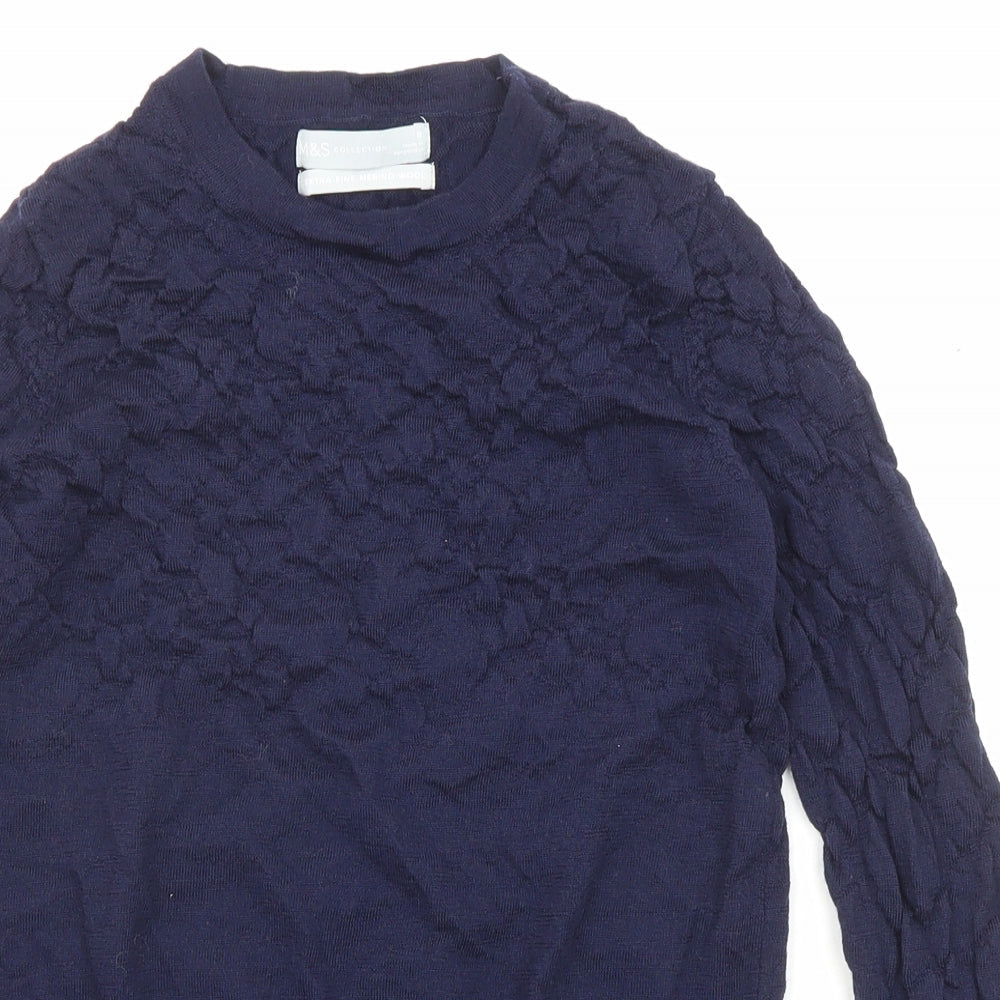 Womens UK Size 8 Marks and Spencer Purple Pullover Jumper