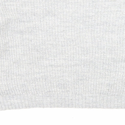 H&M Girls Grey Crew Neck Acrylic Pullover Jumper Size 10-11 Years Pullover - Cropped, Size 10-12 years