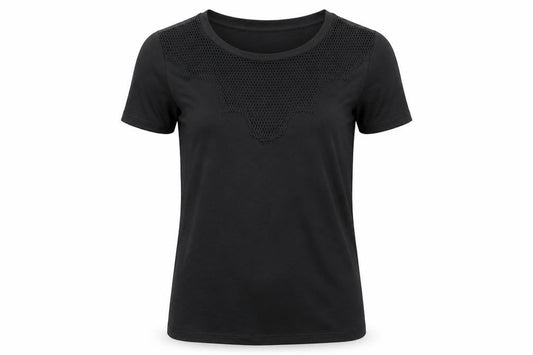 Womens UK Size 8 New Look Black Jersey T-Shirt