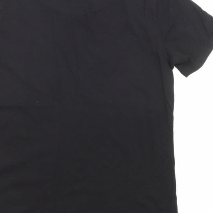 Womens UK Size 8 New Look Black Jersey T-Shirt