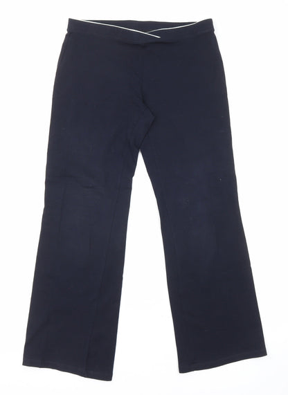 Womens UK Size 10 Marks and Spencer Regular Fit  Blue Trousers