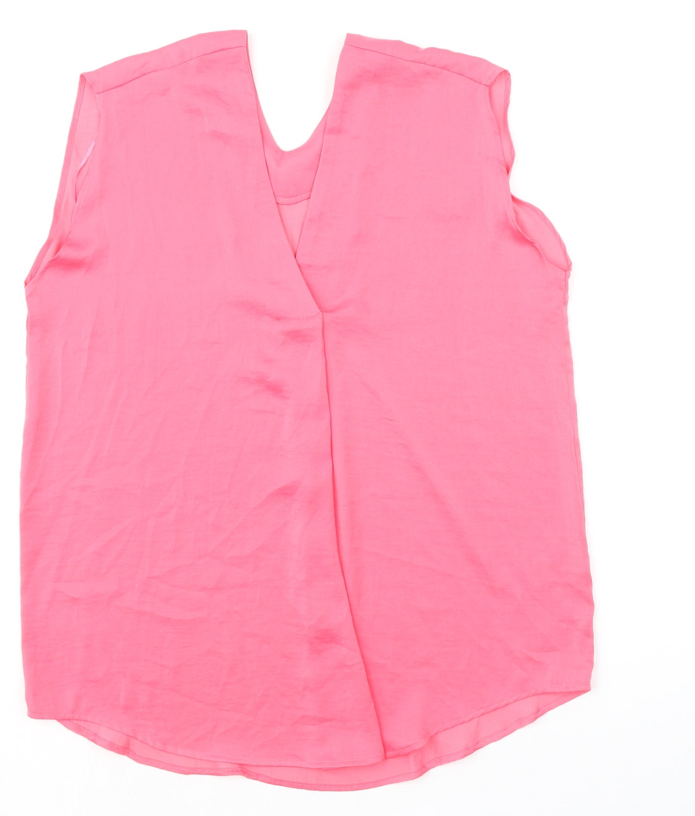 Womens UK Size 10 Marks and Spencer Pink Basic Blouse