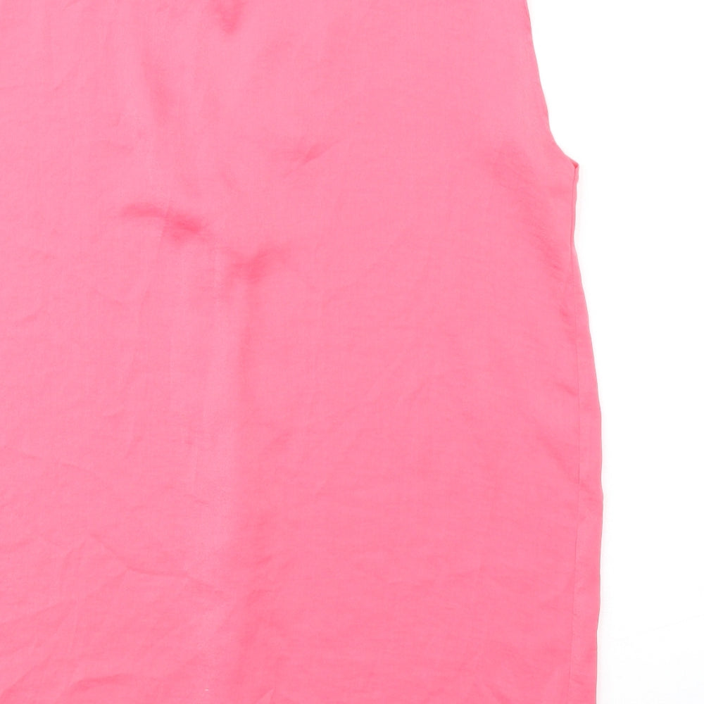 Womens UK Size 10 Marks and Spencer Pink Basic Blouse