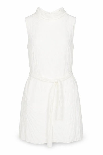 Disdress Womens Ivory Polyester Shift Size 14 Collared Zip - Belted