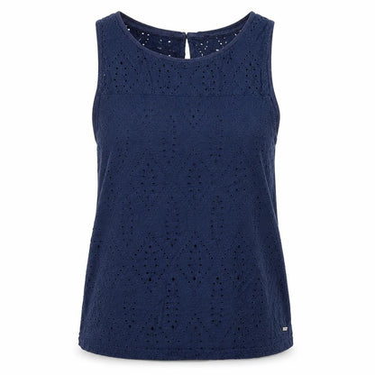Womens UK Size L TOM TAILOR Blue Basic Tank