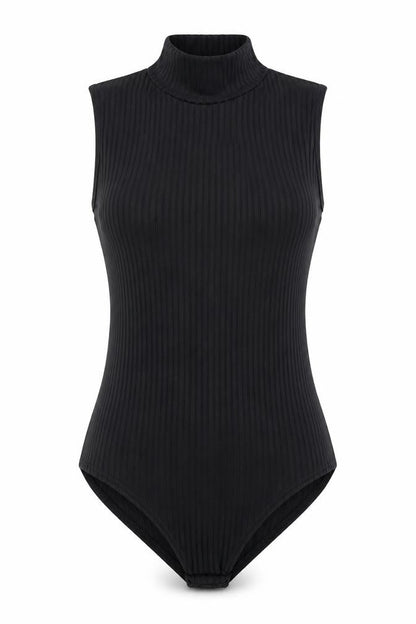 Womens UK Size 10 Parisian Collection One-Piece Black Bodysuit