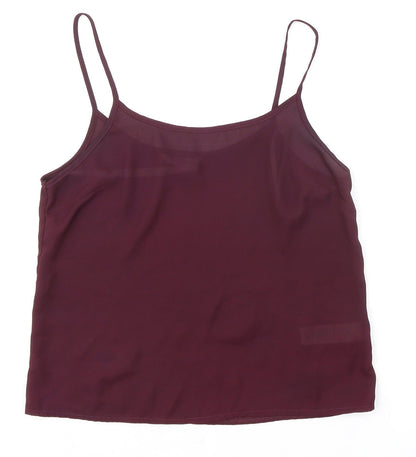 Womens UK Size 10 New Look Purple Camisole Blouse