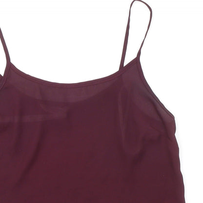Womens UK Size 10 New Look Purple Camisole Blouse