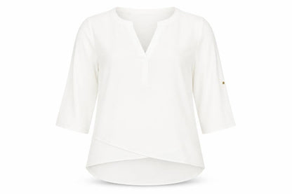 Womens UK Size 10 Paraphrase Ivory Basic Blouse