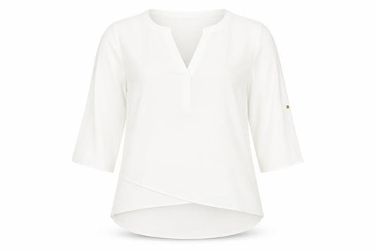 Womens UK Size 10 Paraphrase Ivory Basic Blouse