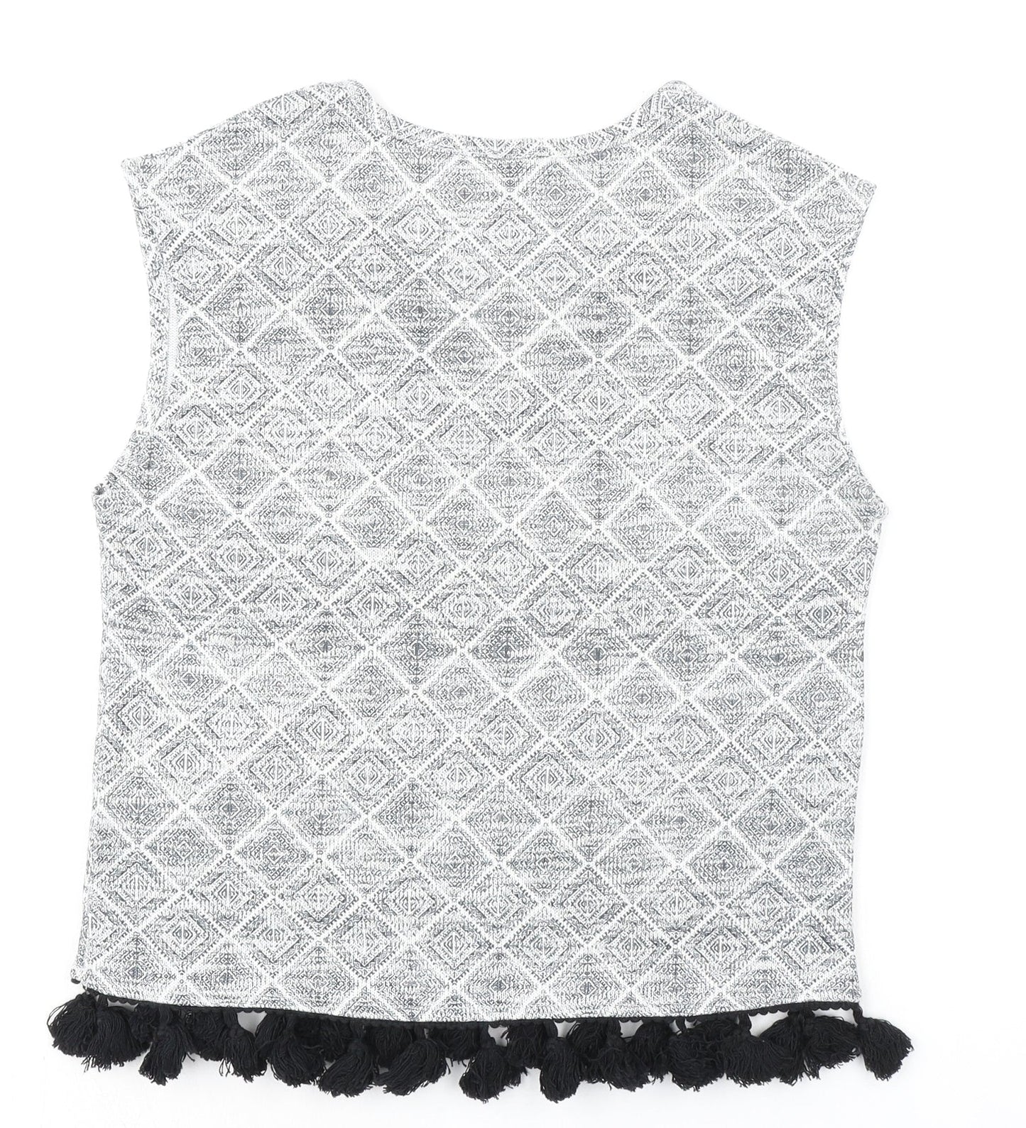 Womens UK Size 6 River Island Grey Basic Blouse