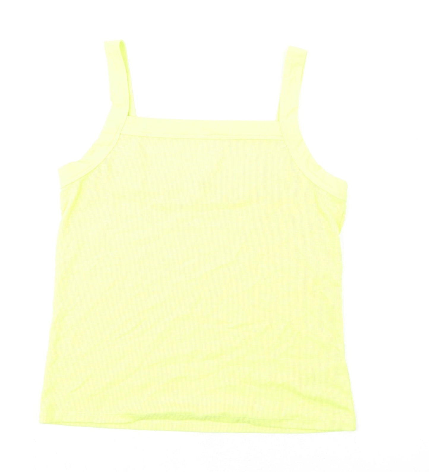 Womens UK Size L Gap Yellow Basic Tank